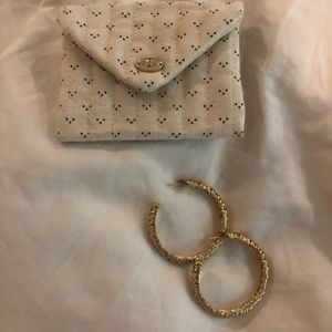 Sezane gold hoop earrings